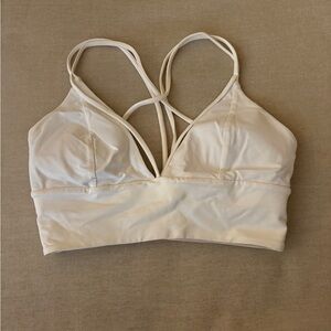 Lululemon Athletica White Strappy Sports Bra